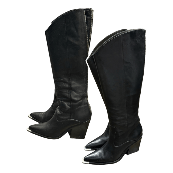 Bronx leather western boots