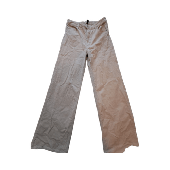 Beiget corduroy housut