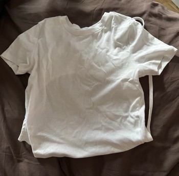 White tie back top