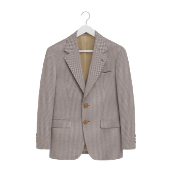 Houndstooth patterned blazer