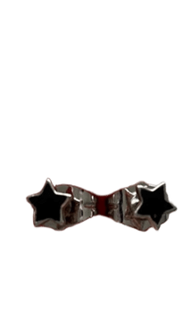 Black star stud earrings