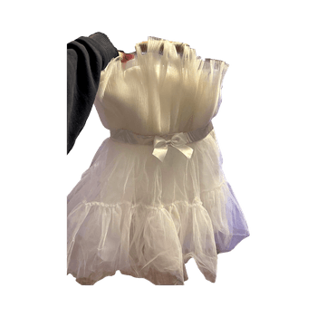 White tulle dress