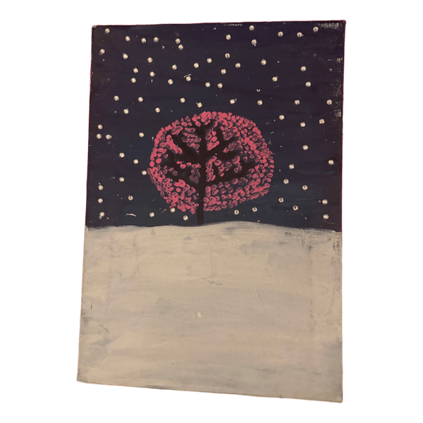 Hand painted tree canvas