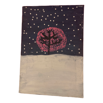 Hand painted tree canvas