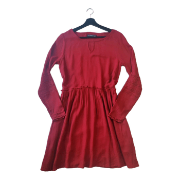 Even&Odd Tummanpunainen Mekko M/L