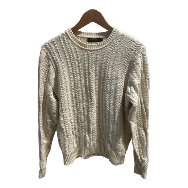 mens’ S sized beige Dressmann knit sweater