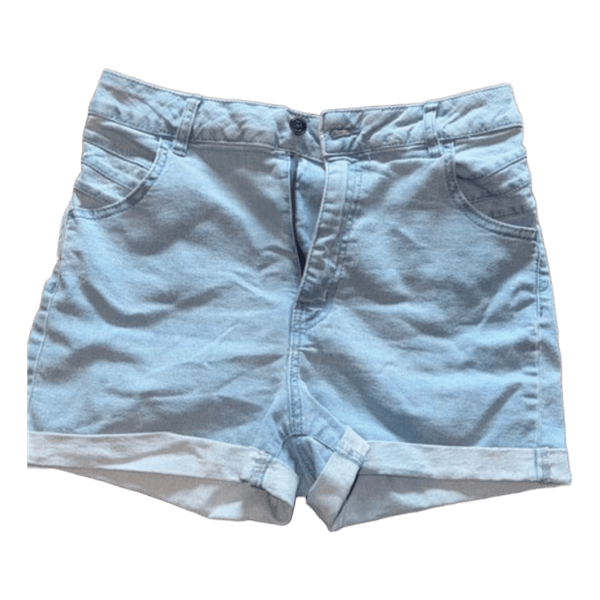 Blue denim shorts