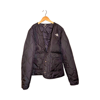 The North Face black quilted jacket