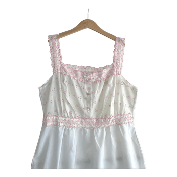 White eyelet maxi dress