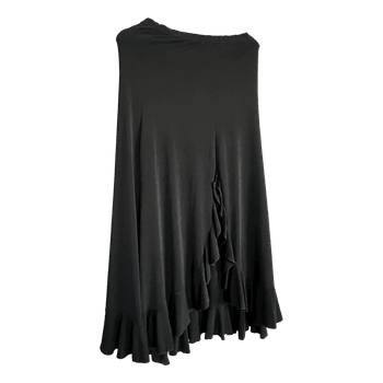 Black skirt with ruffles