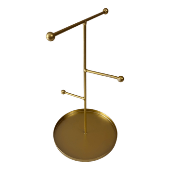 Gold jewelry stand