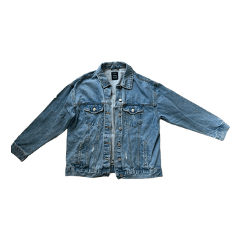 bershka oversized denim jacket