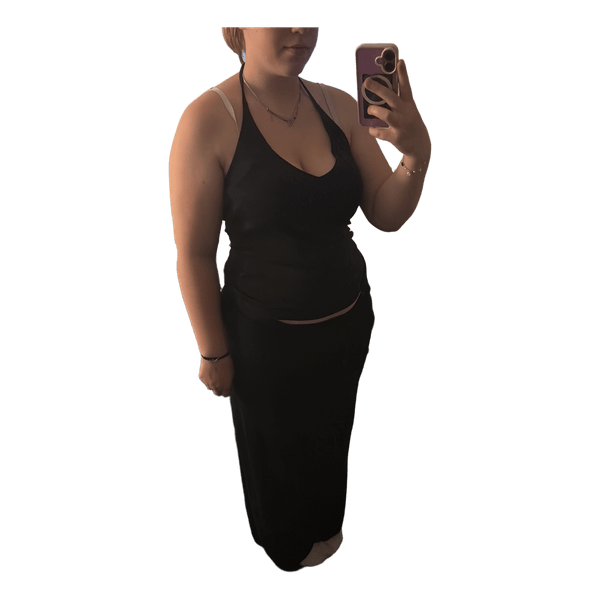 Sort halterneck top