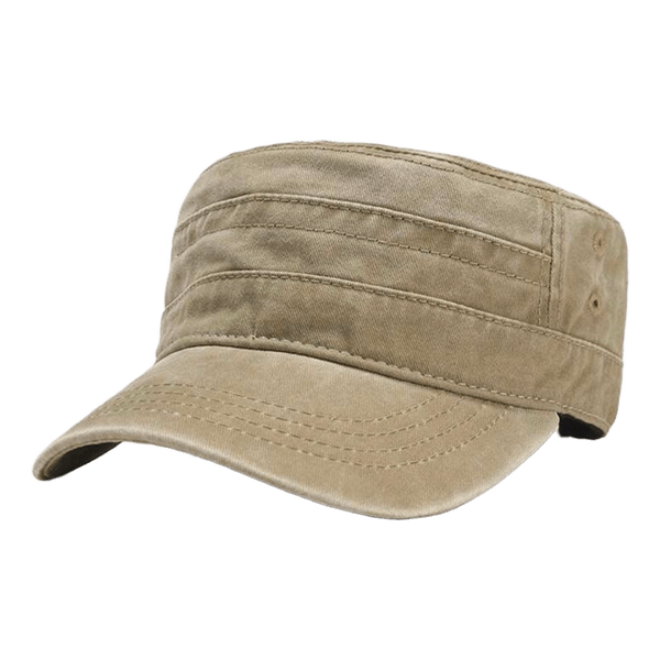 Beige cotton cap