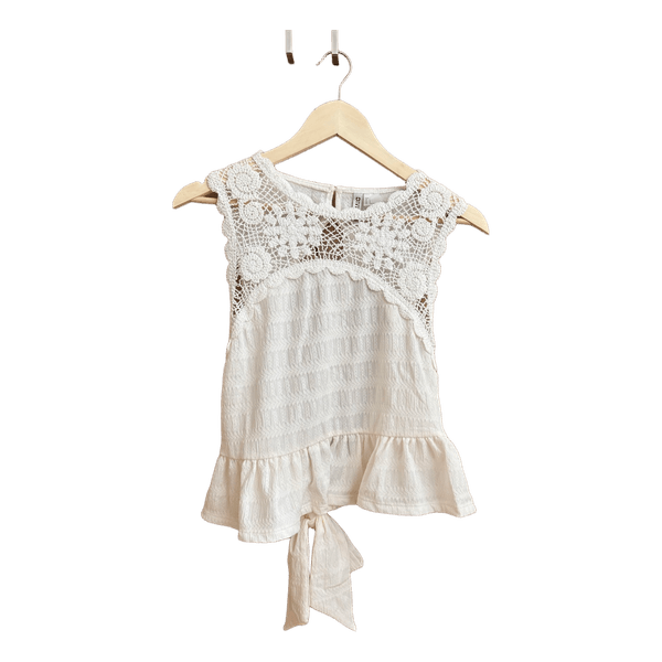 White lace tank top