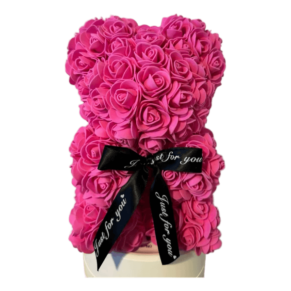 Pink rose bear