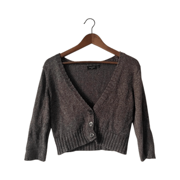 Cropped v-neck cardigan by Premoda