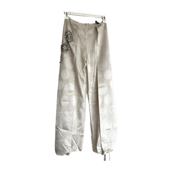 Mila Schon 100% silk trousers 