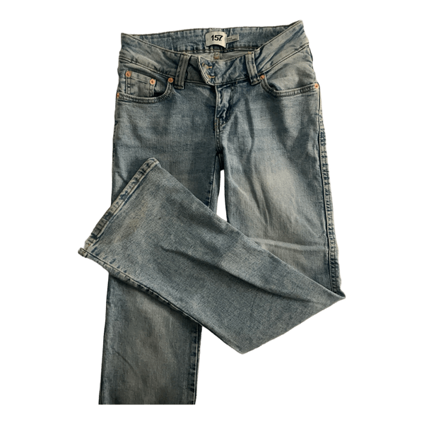 Light blue bootcut jeans