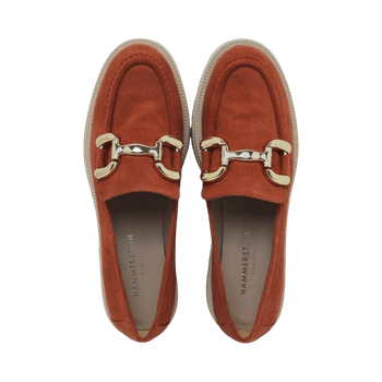 Suede platform loafers