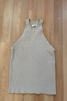 MNG beige ribbineuletoppi
