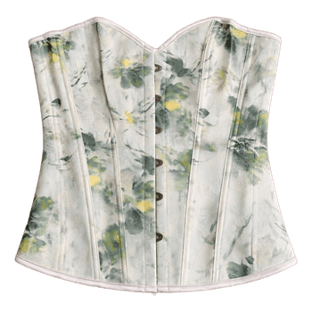 Floral print corset top