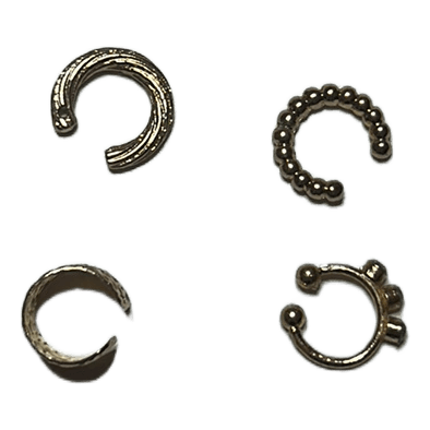 Guldfarvede ear cuffs