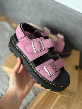 Dr. Martens purple sandals