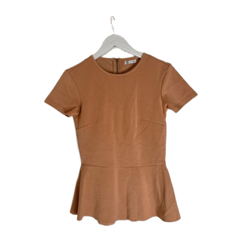 Beige peplum top