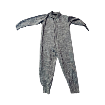 Grey zip-up jumpsuit