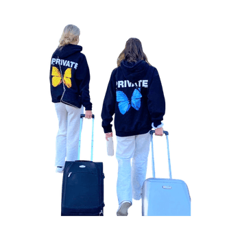 Huppari, musta, keltainen perhonen