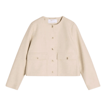 Beige button up jacket