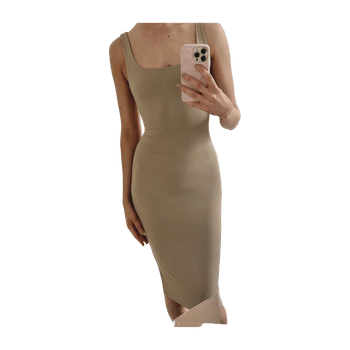 beige midimekko xs