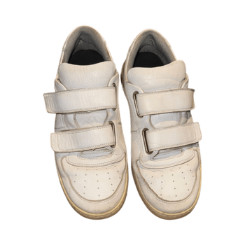 Acne Studios White Leather Velcro Sneakers – Size 45
