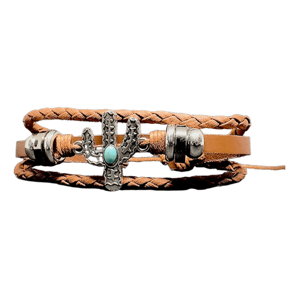 Boho emotional support cactus bracelet