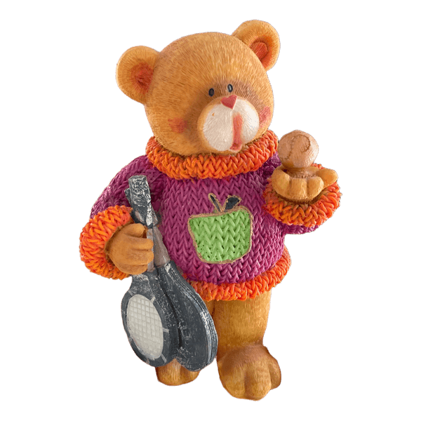 Tennis bear figurine