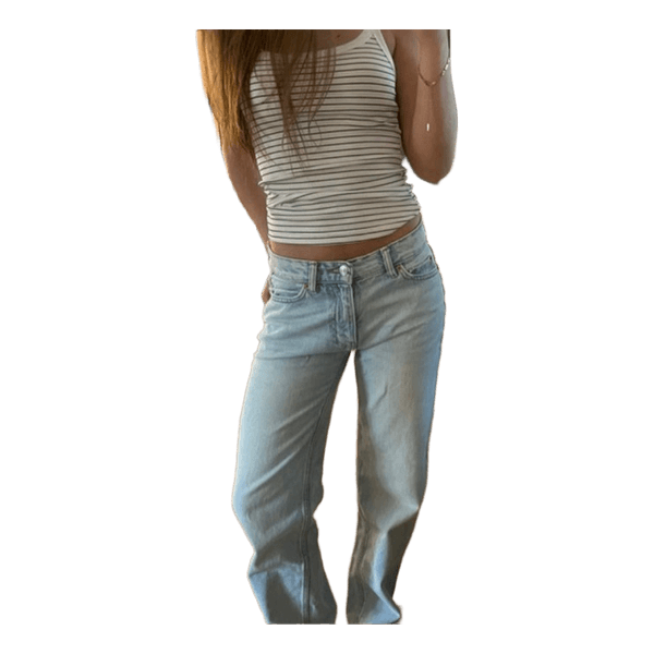 Lyseblå straight leg jeans