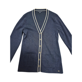 Tommy Hilfiger L naisten sininen neuletakki 