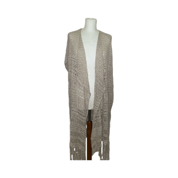 beige neulehuivi/poncho