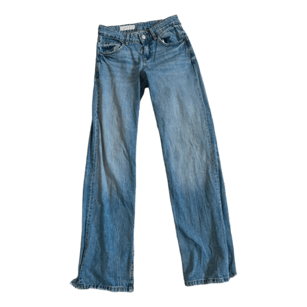 Lyseblå wide leg jeans