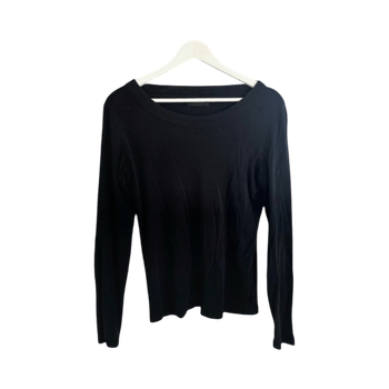 Black long-sleeve top