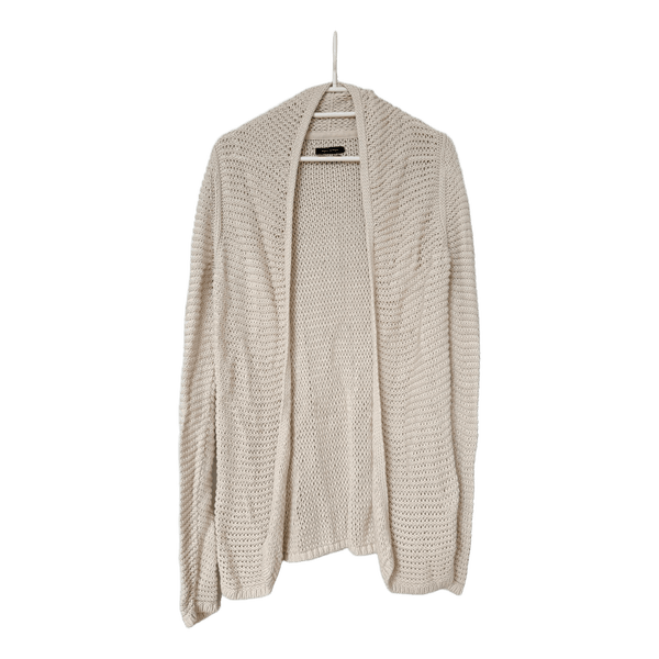 Beige knit cardigan