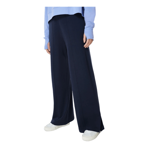 Sweaty Betty After Class Navy Wide Leg Trousers Size L XL Cotton Modal Lounge Pants