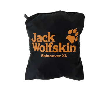 Jack Wolfskin musta sadesuoja XL