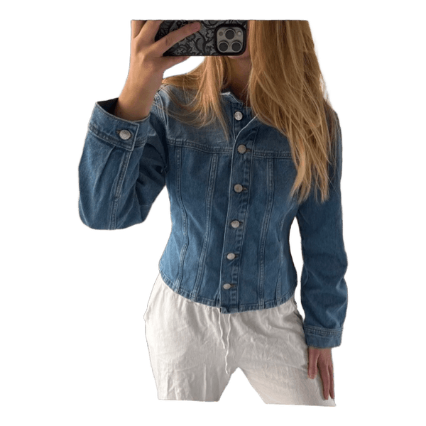 Blå denimjakke