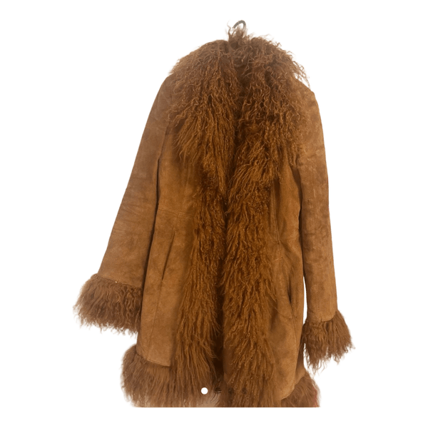 Brown shearling coat