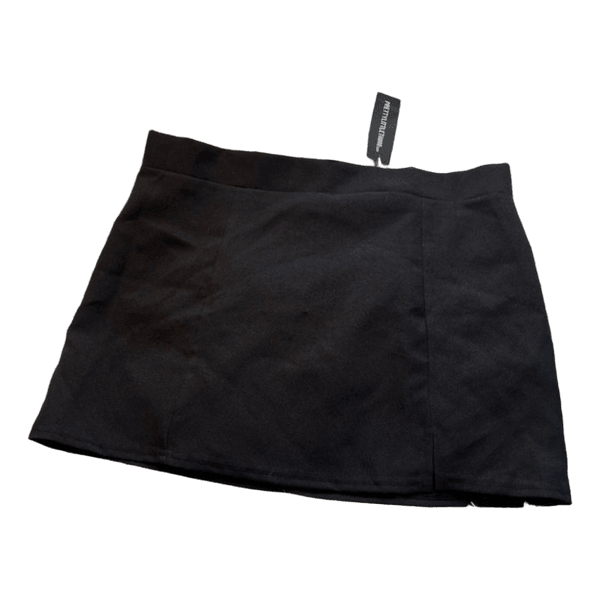 Black mini skirt