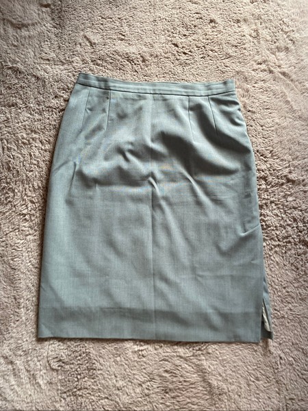 Grey midi skirt