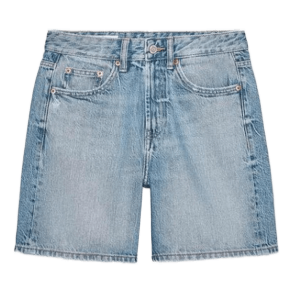 Lyseblå denimshorts