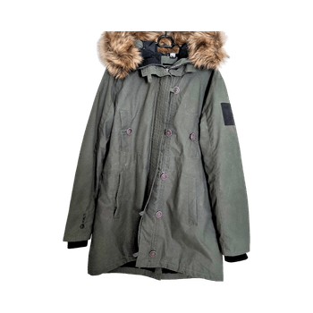 Khakin värinen parka
